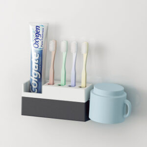 磁吸式牙刷架